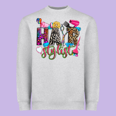 Hairstylist Heavyweight Sweatshirt Designed By Zillion Design Studio