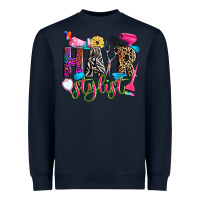 Navy hairstylist Heavyweight Sweatshirt - Zillion Design Studio