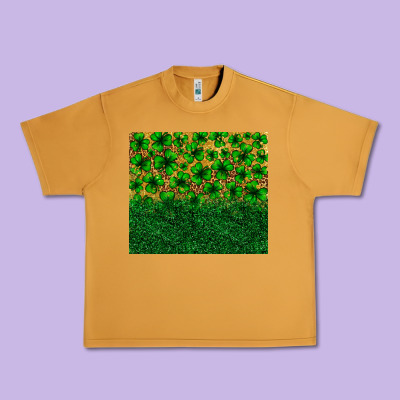 St. Patrick's Day Shamrock Leopard  Tumbler Urban Heavy Tee Designed By Neo Western