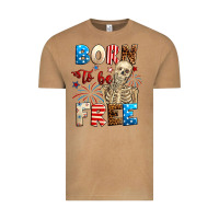 Vintage Camel Born to be free with skeleton 4th of july Vintage Tee - Neo Western