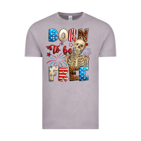Vintage Zinc Born to be free with skeleton 4th of july Vintage Tee - Neo Western