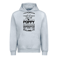 Heather Grey Super Cool Poppy Of A Freaking Awesome Granddaugh Urban Hoodie - Bettercallsaul