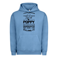 Pigment Pebble Blue Super Cool Poppy Of A Freaking Awesome Granddaugh Urban Hoodie - Bettercallsaul
