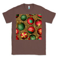 Chestnut christmas ornaments and leopard seamless pattern Classic Tee - BundleAndBundleShop