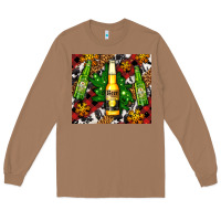 Toasted Coconut beer bottles with golden snow Long Sleeve Tee - AdoDesignShop