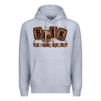 Heather Grey black the prime element melanin Premium Hoodie - LillyAllenDesigns
