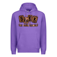 Purple black the prime element melanin Premium Hoodie - LillyAllenDesigns