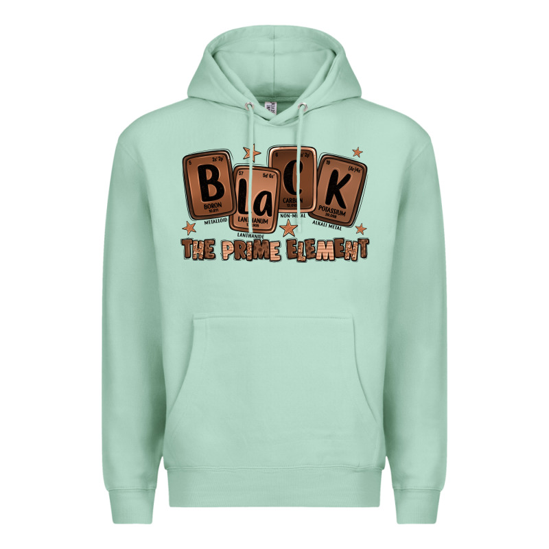 Black The Prime Element Melanin Premium Hoodie by LillyAllenDesigns | Teevron