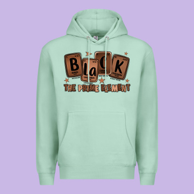 Black The Prime Element Melanin Premium Hoodie Designed By Lillyallendesigns