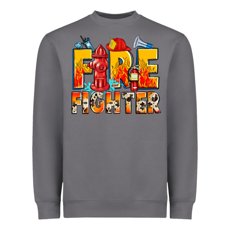 Firefighter Heavyweight Sweatshirt by Zillion Design Studio | Teevron
