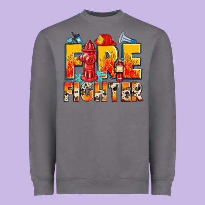 Firefighter Heavyweight Sweatshirt Designed By Zillion Design Studio