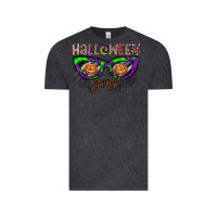 Vintage Black halloween girl Vintage Tee - CowhideDigitalArt