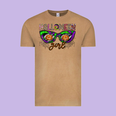 Halloween Girl Vintage Tee Designed By Cowhidedigitalart