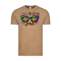 Vintage Coffee halloween girl Vintage Tee - CowhideDigitalArt