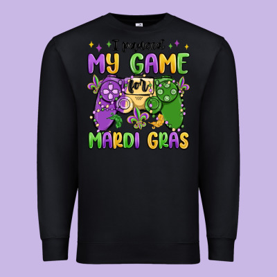 I Paused My Game For Mardi Gras Premium Sweatshirt Designed By Maliassmallbusiness