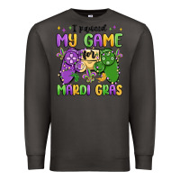 Smoke i paused my game for mardi gras Premium Sweatshirt - MaliasSmallBusiness