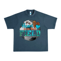 Midnight Navy my heart is on that field soccer Urban Heavy Tee - HRA Design Shop