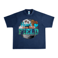 Navy my heart is on that field soccer Urban Heavy Tee - HRA Design Shop