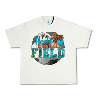 Pistachio my heart is on that field soccer Urban Heavy Tee - HRA Design Shop