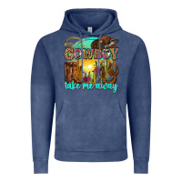 Vintage Denim cowboy take me away Vintage Hoodie - Zillion Design Studio