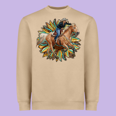 Sunflower Rodeo Heavyweight Sweatshirt Designed By Ranaportraitstore