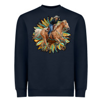 Navy sunflower rodeo Heavyweight Sweatshirt - RanaPortraitStore