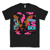 Black freedom rocks seamless pattern Classic Tee - BundleAndBundleShop
