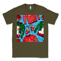 Army Green christmas clothes seamless pattern Classic Tee - BundleAndBundleShop