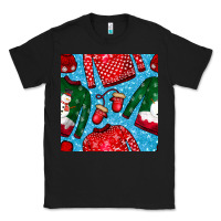Black christmas clothes seamless pattern Classic Tee - BundleAndBundleShop