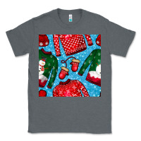 Charcoal Heather christmas clothes seamless pattern Classic Tee - BundleAndBundleShop