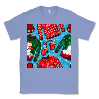 Colony Blue christmas clothes seamless pattern Classic Tee - BundleAndBundleShop