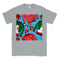 Heather Grey christmas clothes seamless pattern Classic Tee - BundleAndBundleShop