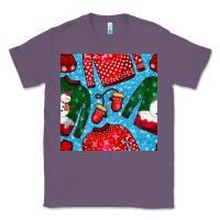 Lavender christmas clothes seamless pattern Classic Tee - BundleAndBundleShop
