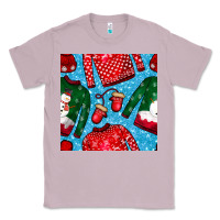 Lilac christmas clothes seamless pattern Classic Tee - BundleAndBundleShop