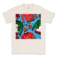 Natural christmas clothes seamless pattern Classic Tee - BundleAndBundleShop