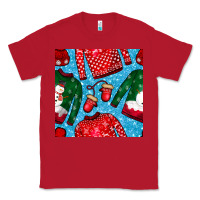 Red christmas clothes seamless pattern Classic Tee - BundleAndBundleShop