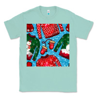 Seafoam christmas clothes seamless pattern Classic Tee - BundleAndBundleShop