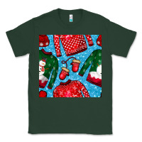 Sports Green christmas clothes seamless pattern Classic Tee - BundleAndBundleShop