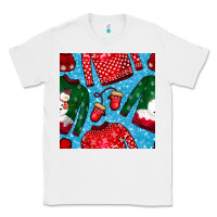 White christmas clothes seamless pattern Classic Tee - BundleAndBundleShop