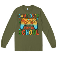 Army Green game over back to school Long Sleeve Tee - JahusDesignShop