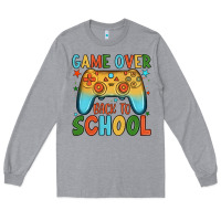 Heather Grey game over back to school Long Sleeve Tee - JahusDesignShop