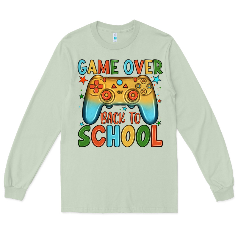 Game Over Back To School Long Sleeve Tee by JahusDesignShop | Teevron