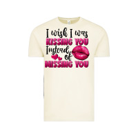 I Wish I Was Kissing You Instead Of Missing You Vintage Tee | Teevron