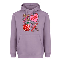 Lavender valentine xoxo teacher Heavyweight Hoodie - MaliasSmallBusiness