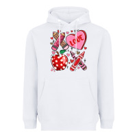 White valentine xoxo teacher Heavyweight Hoodie - MaliasSmallBusiness
