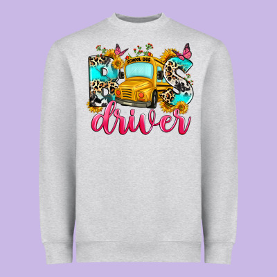 Bus Driver Heavyweight Sweatshirt Designed By Zillion Design Studio