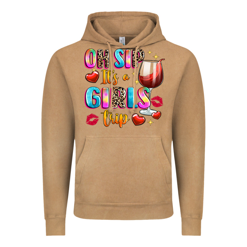 Oh Sip Its A Girls Vintage Hoodie by texasbilliewilder | Teevron