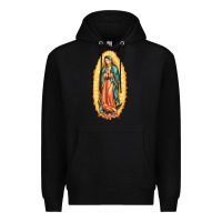 Black our lady of guadalupe Premium Hoodie - LillyAllenDesigns