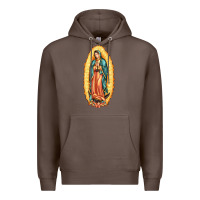 Coffee our lady of guadalupe Premium Hoodie - LillyAllenDesigns