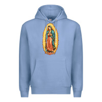 Colony Blue our lady of guadalupe Premium Hoodie - LillyAllenDesigns